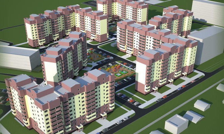Микрорайон в пос. Большевик